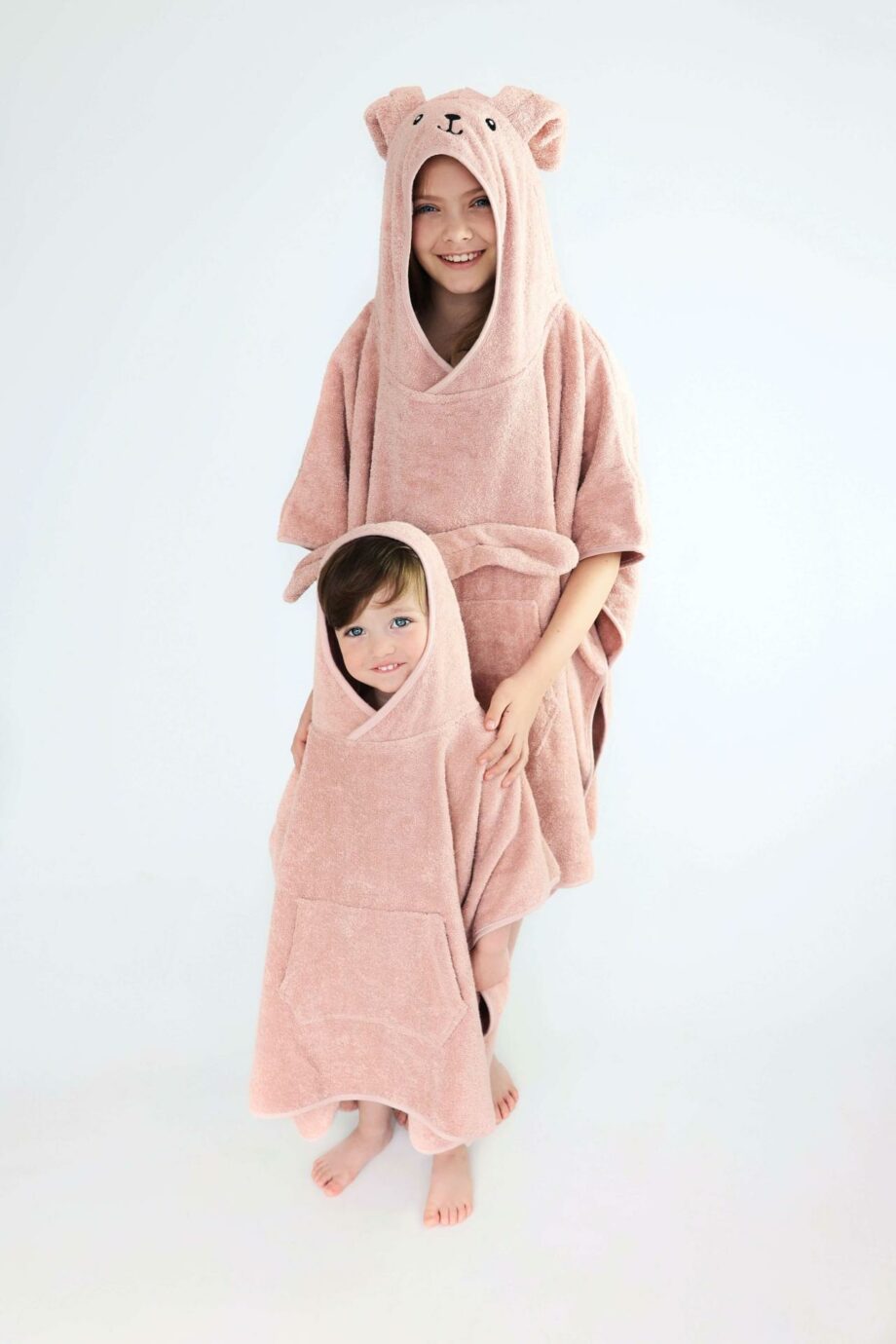 Rabbit Animals Kids Hooded Towel Poncho 100% Combed Cotton