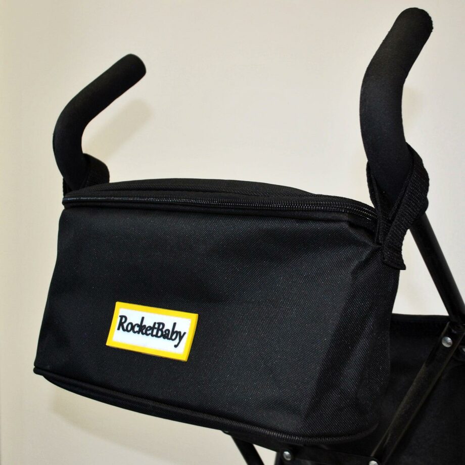 Stroller Organizer Bag Black with Zip