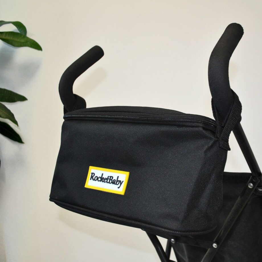 Stroller Organizer Bag Black with Zip