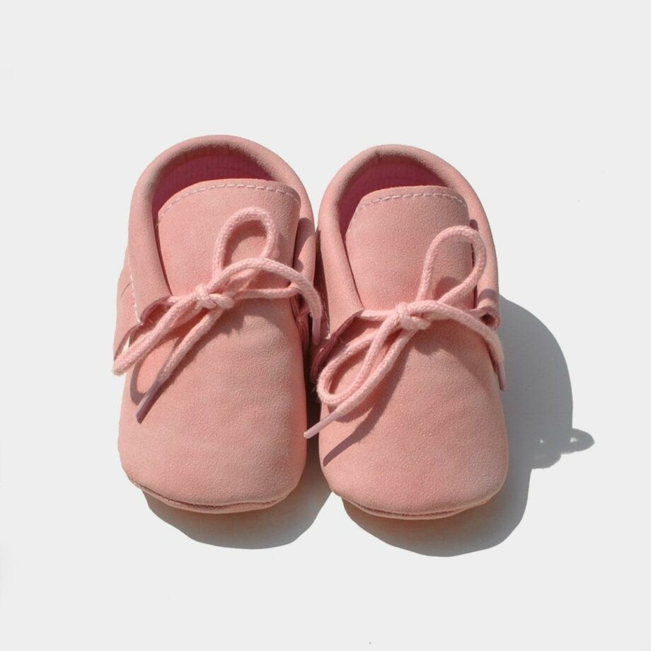 Moccasins Soft Sole Baby Light Pink