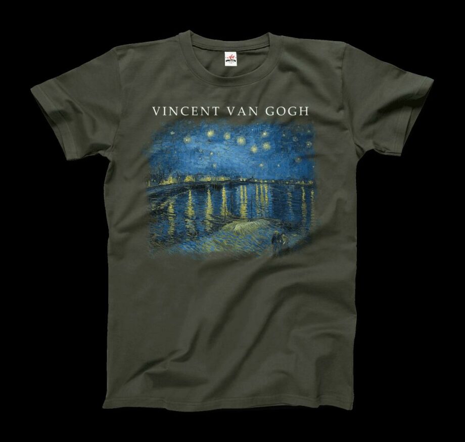 Van Gogh Starry Night Over the Rhone, 1888 Artwork T-Shirt