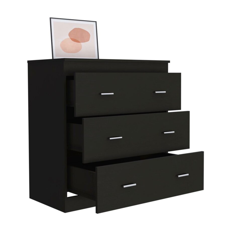 Topaz Three Drawer Dresser, Superior Top, Handles