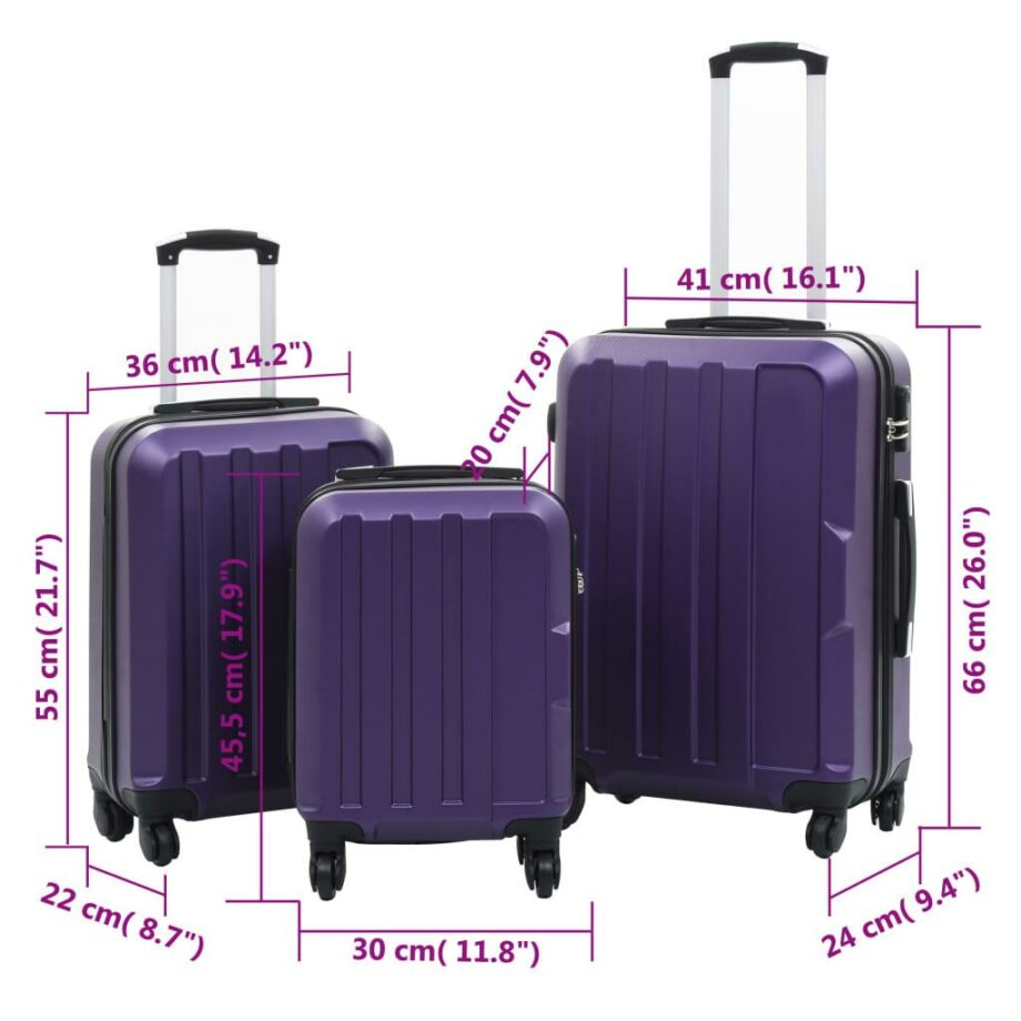 Hardcase Trolley Set 3 pcs