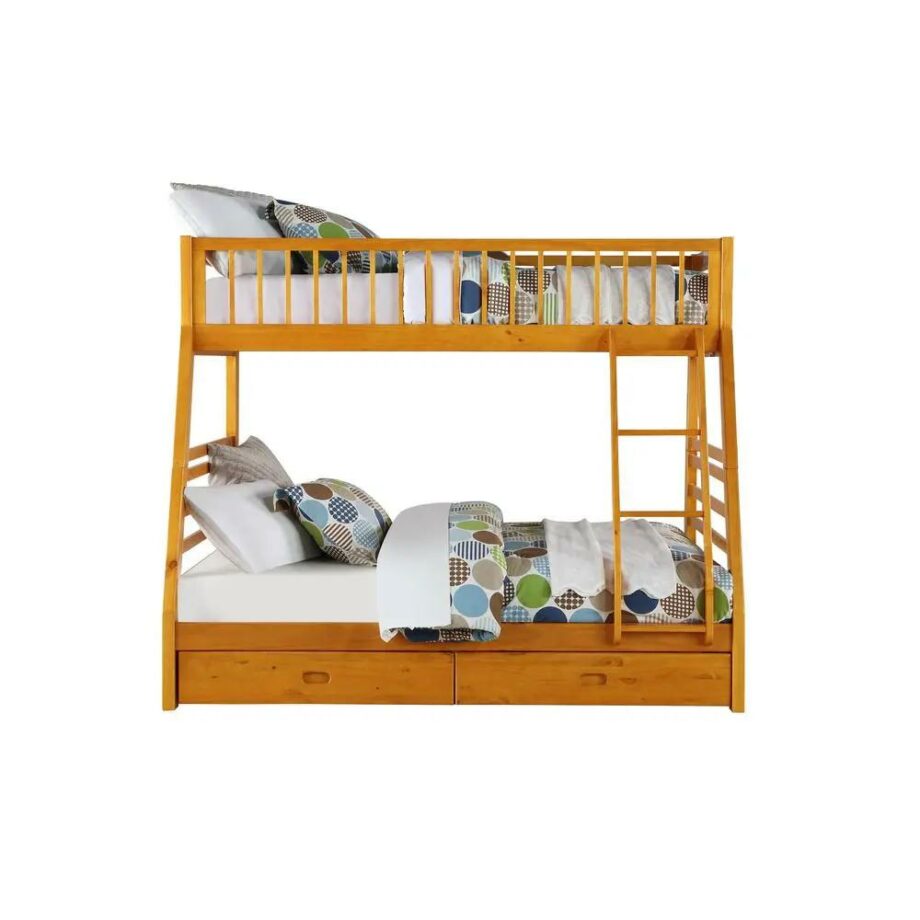 Jason Twin/Full Bunk Bed & Drawers, White (1Set/2Ctn)